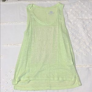 Lime Green Boyfriend tank